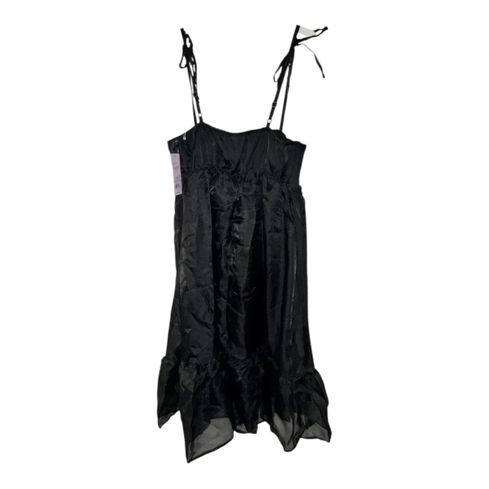 Wild Fable Black Mini Tie-Strap Dress - Picture 3 of 7